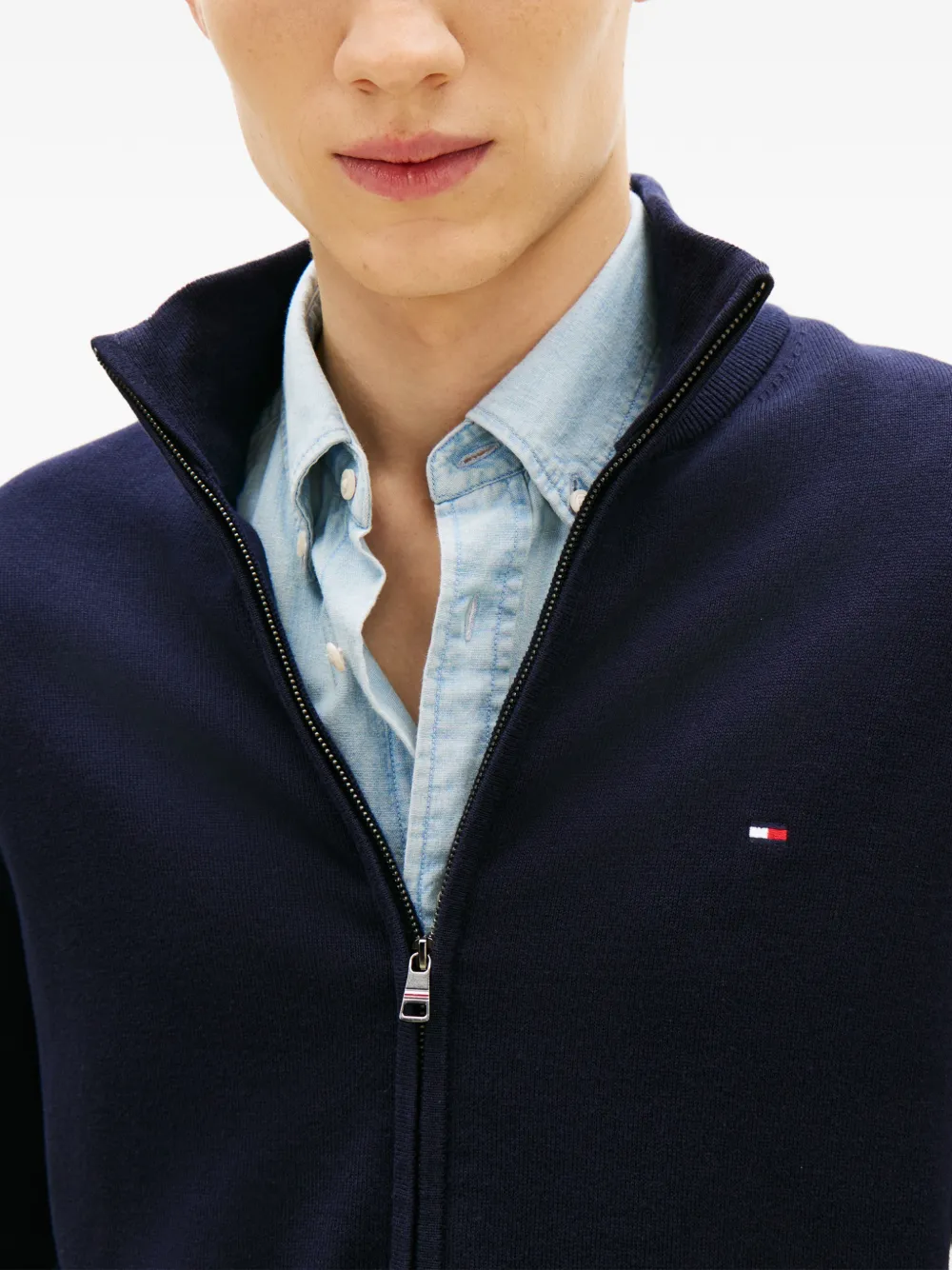Tommy Hilfiger Vest met rits Blauw