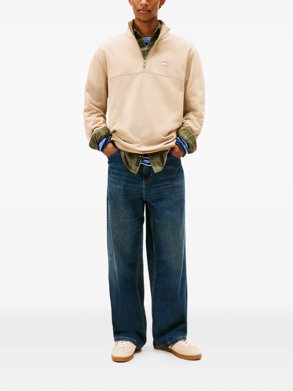 Tommy Jeans high-neck sweatshirt - Beige