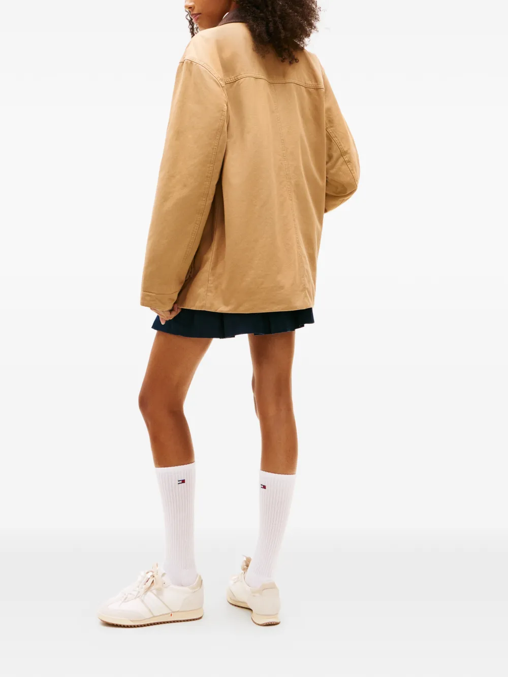  Tommy Jeans Corduroy-collar Jacket - Neutrals 