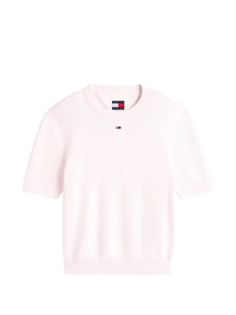 Tommy Jeans logo knitted T-shirt