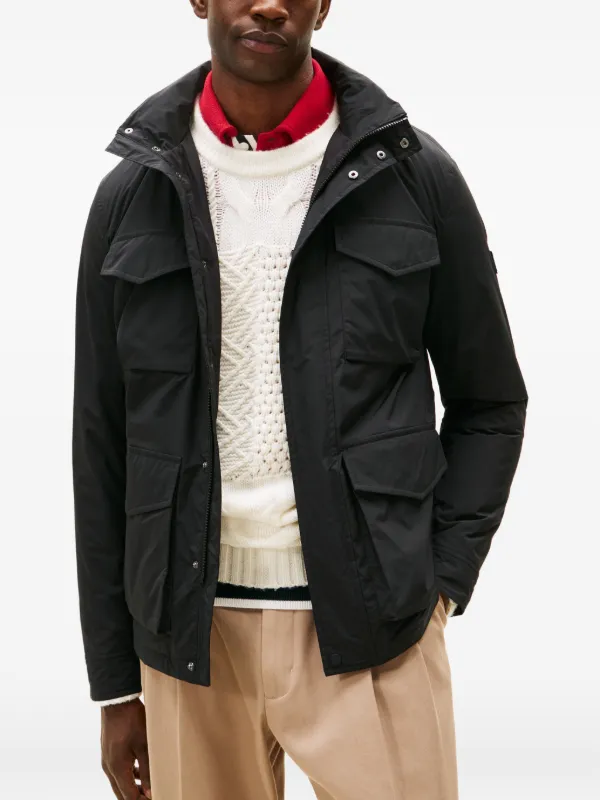 Tommy Hilfiger マルチポケット ミリタリージャケット | ブラック 