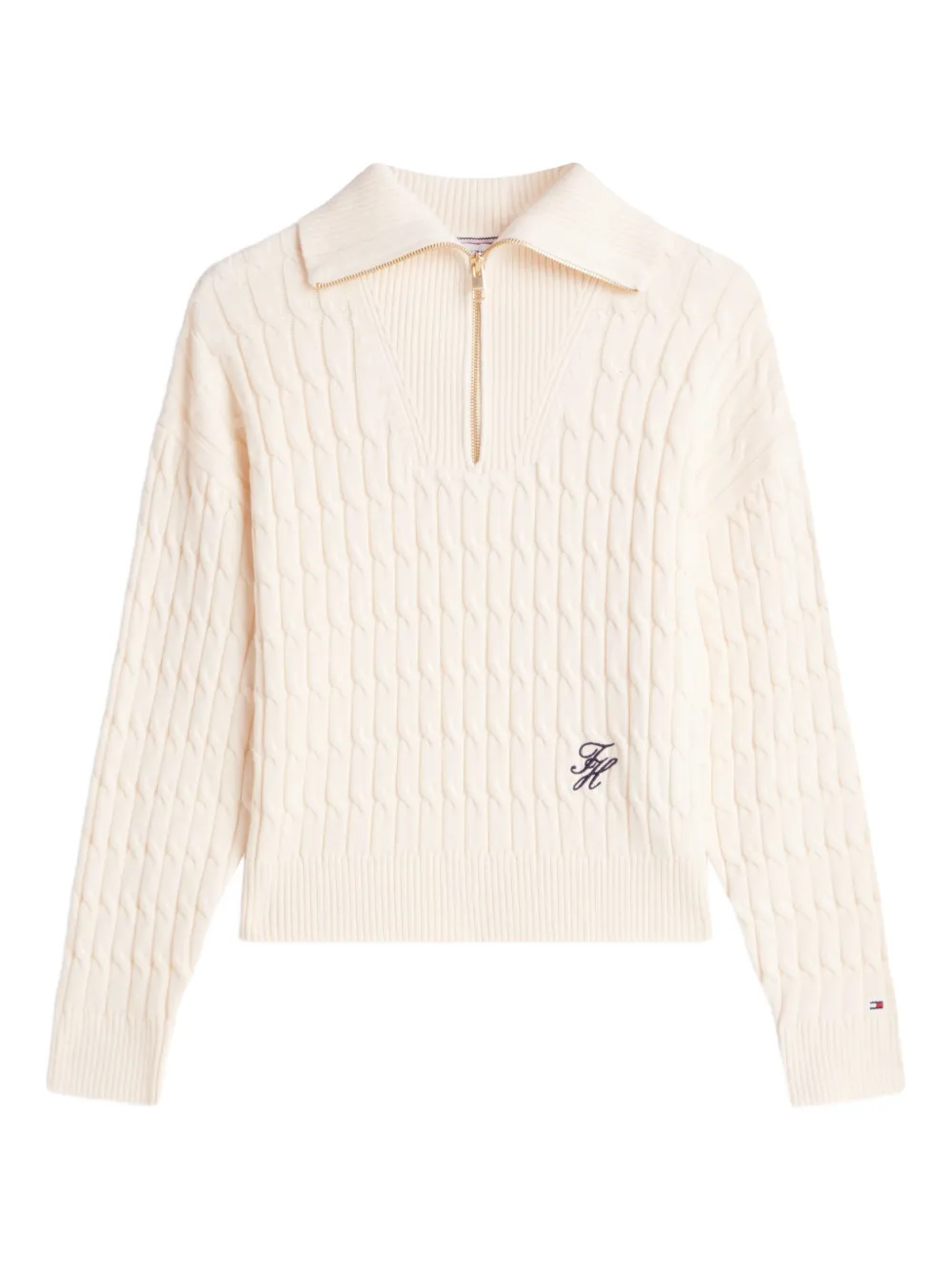 Tommy Hilfiger Maglione con zip - Toni neutri