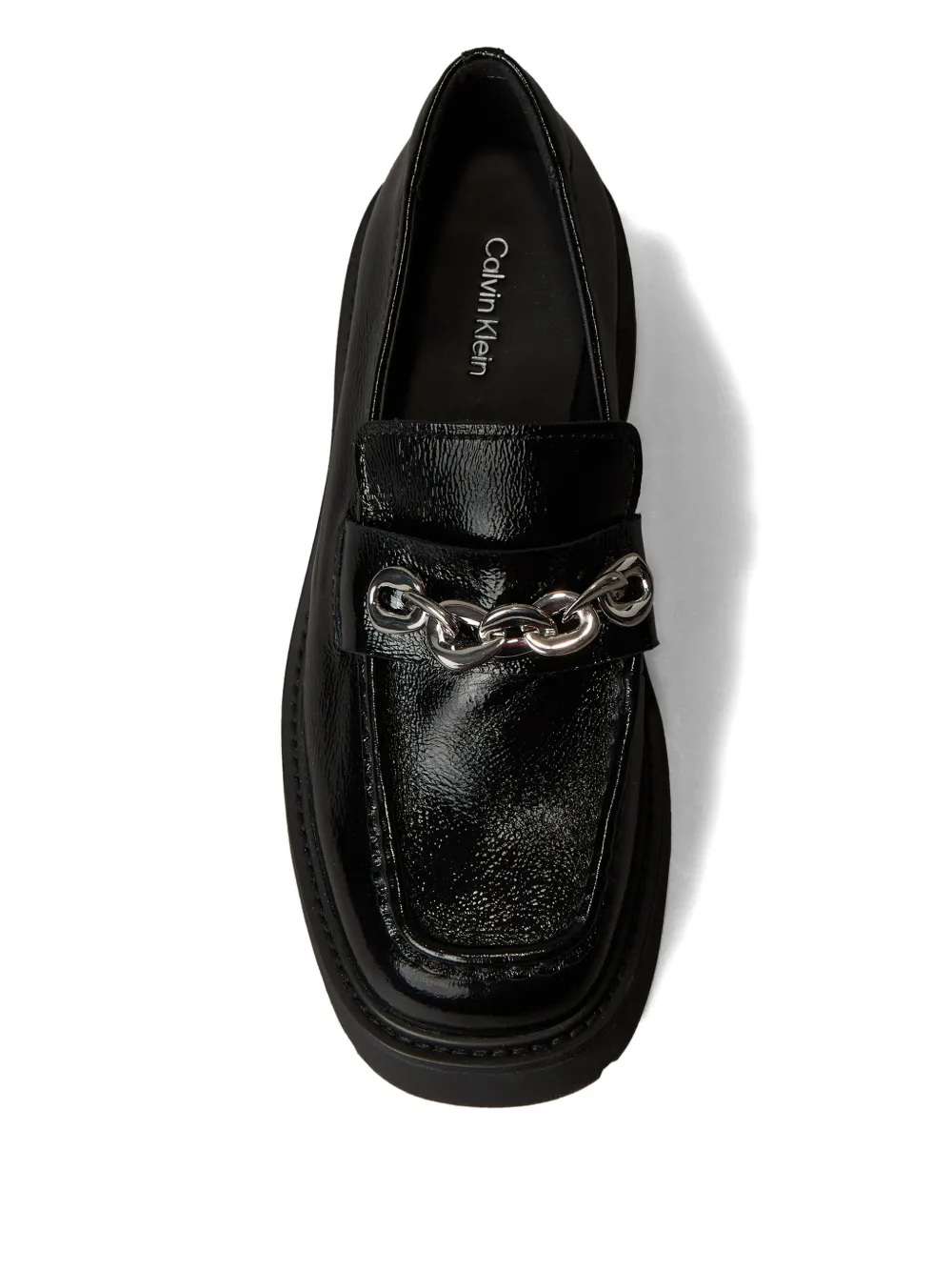 Calvin Klein leather loafers - Zwart
