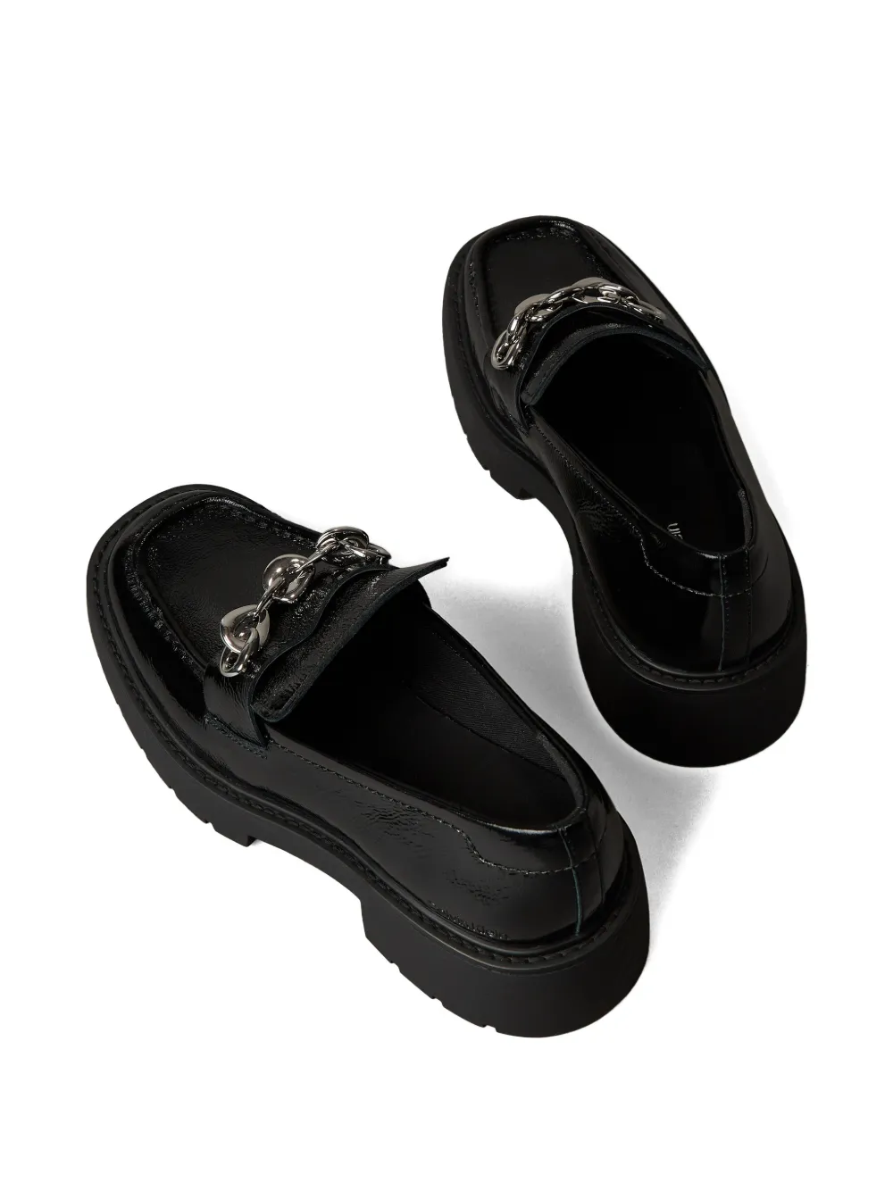 Calvin Klein Leren loafers Zwart