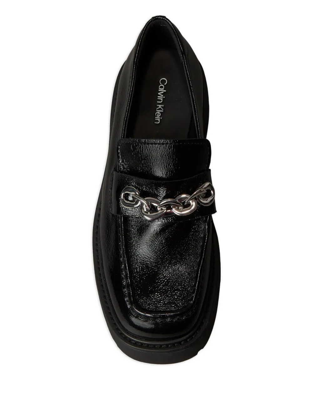 Calvin Klein Leren loafers Zwart