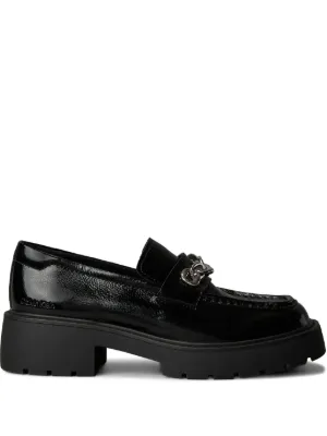 A.P.C. レザーローファー | ブラック | FARFETCH JP