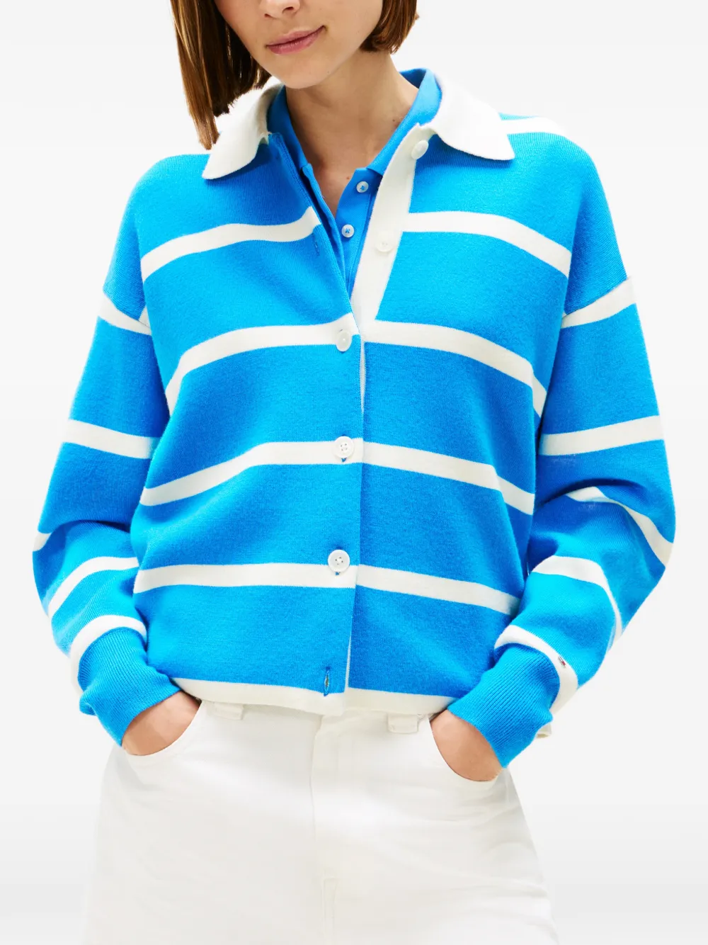 Tommy Hilfiger Gestreept vest Blauw