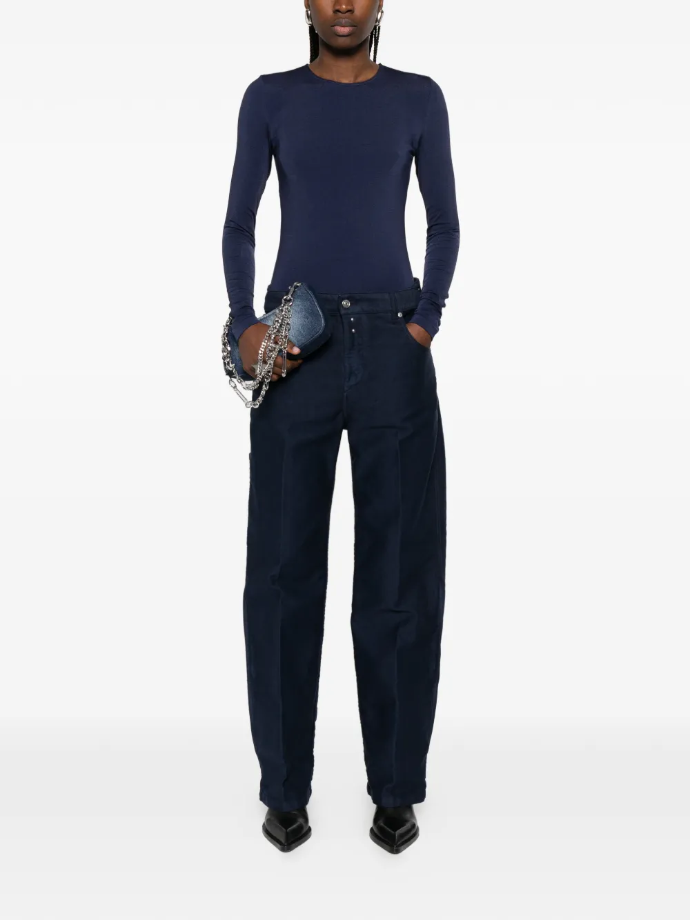 Wolford Body met lange mouwen Blauw