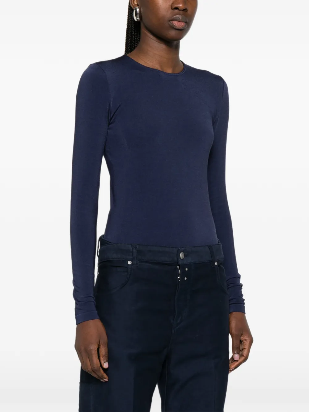 Wolford Body met lange mouwen Blauw