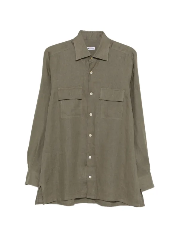Kiton Pocket Shirt in Green
