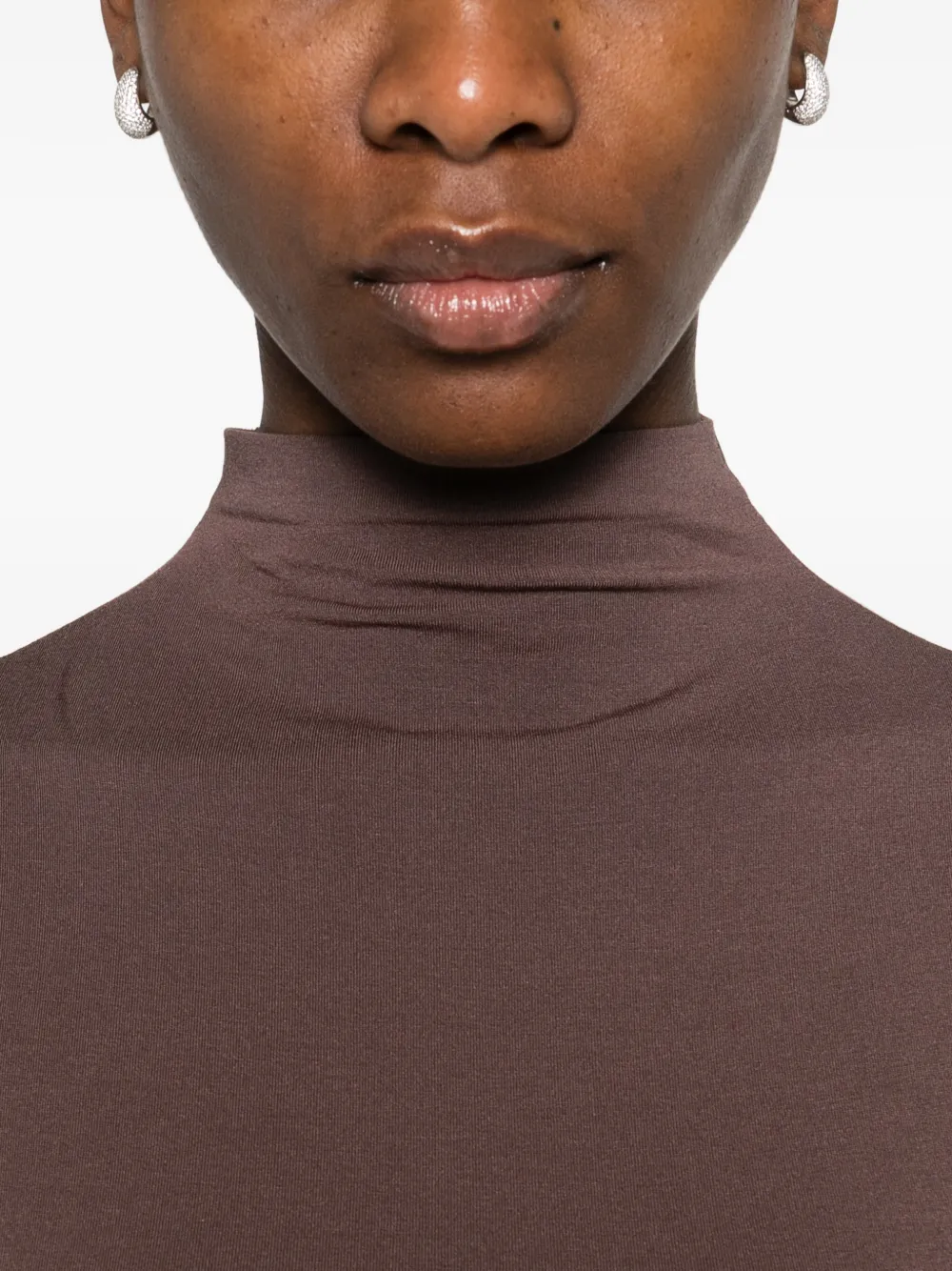 Wolford Mouwloze bodysuit Bruin