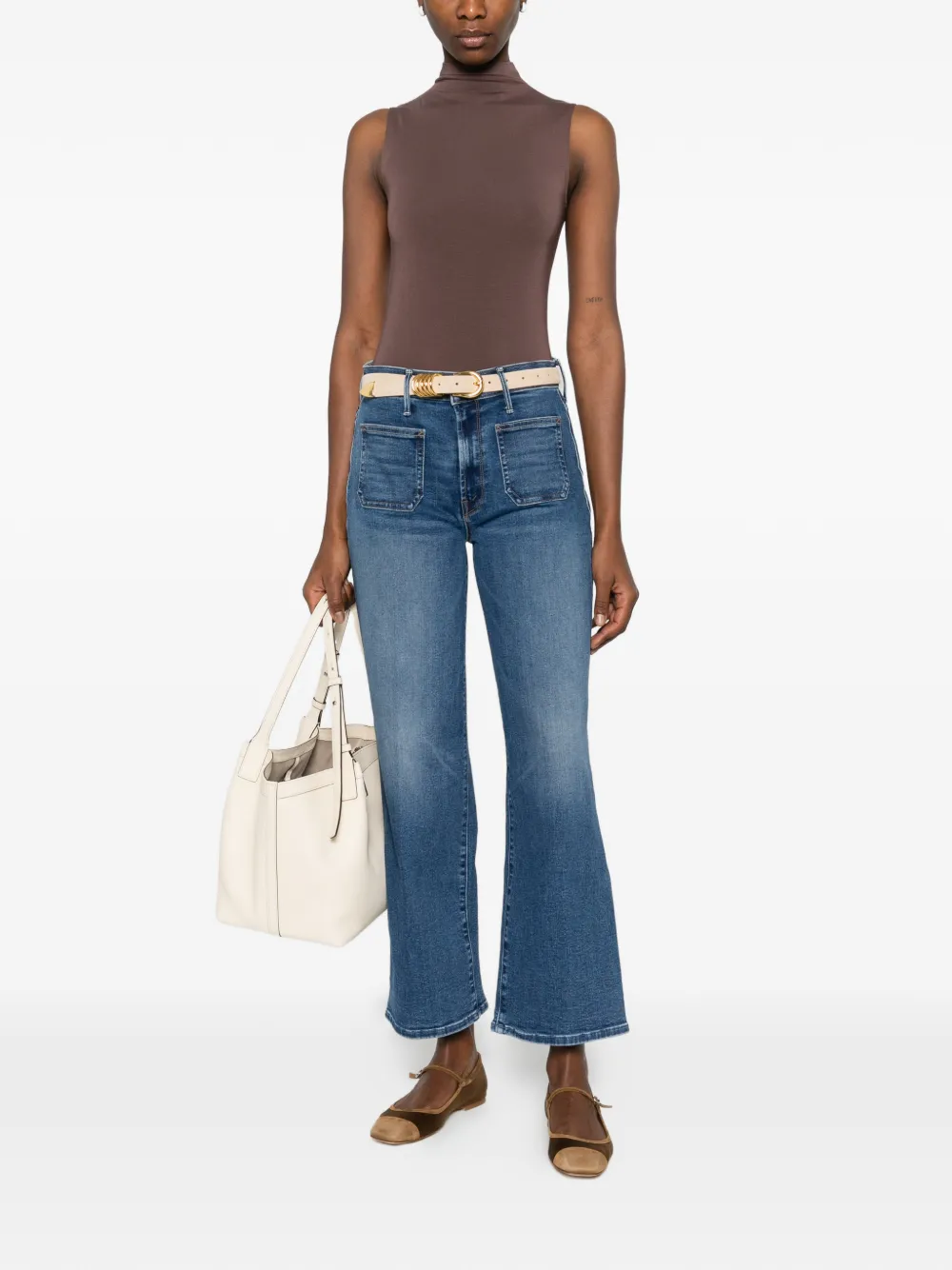  Wolford Roll-neck Sleeveless Bodysuit - Brown 