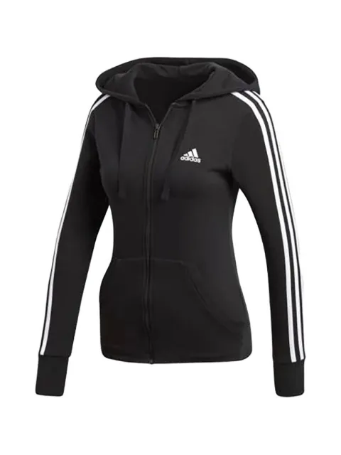 adidas Essentials 3-Stripe zip-up hoodie