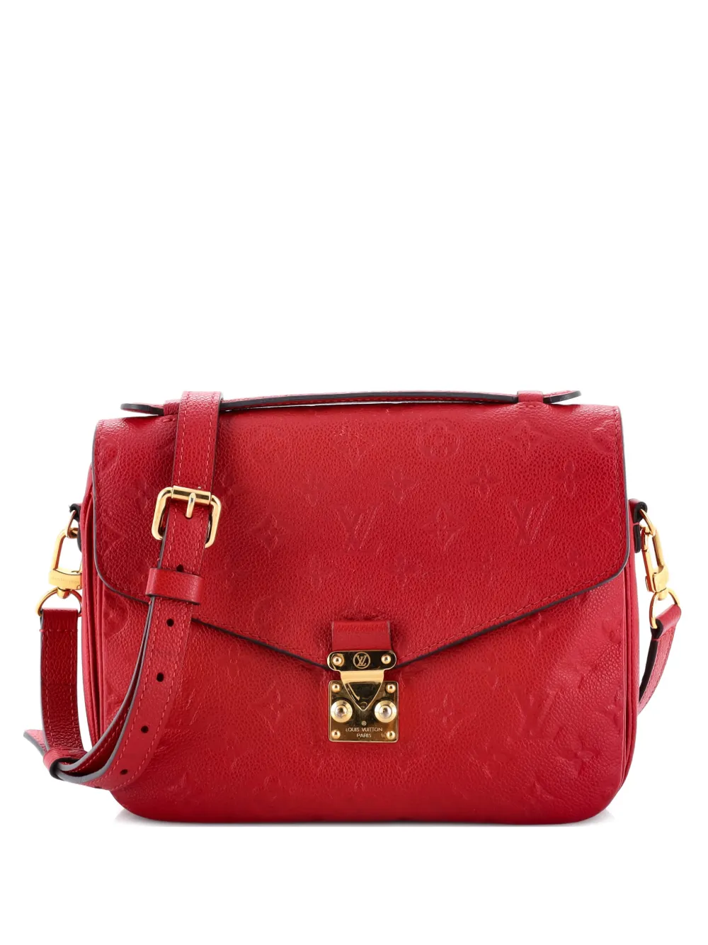 Louis Vuitton Pre-Owned Pochette Metis Monogram Empreinte Leather crossbody bag - Rosso
