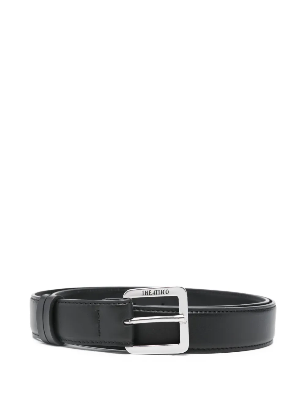 The Attico logo leather belt - Nero