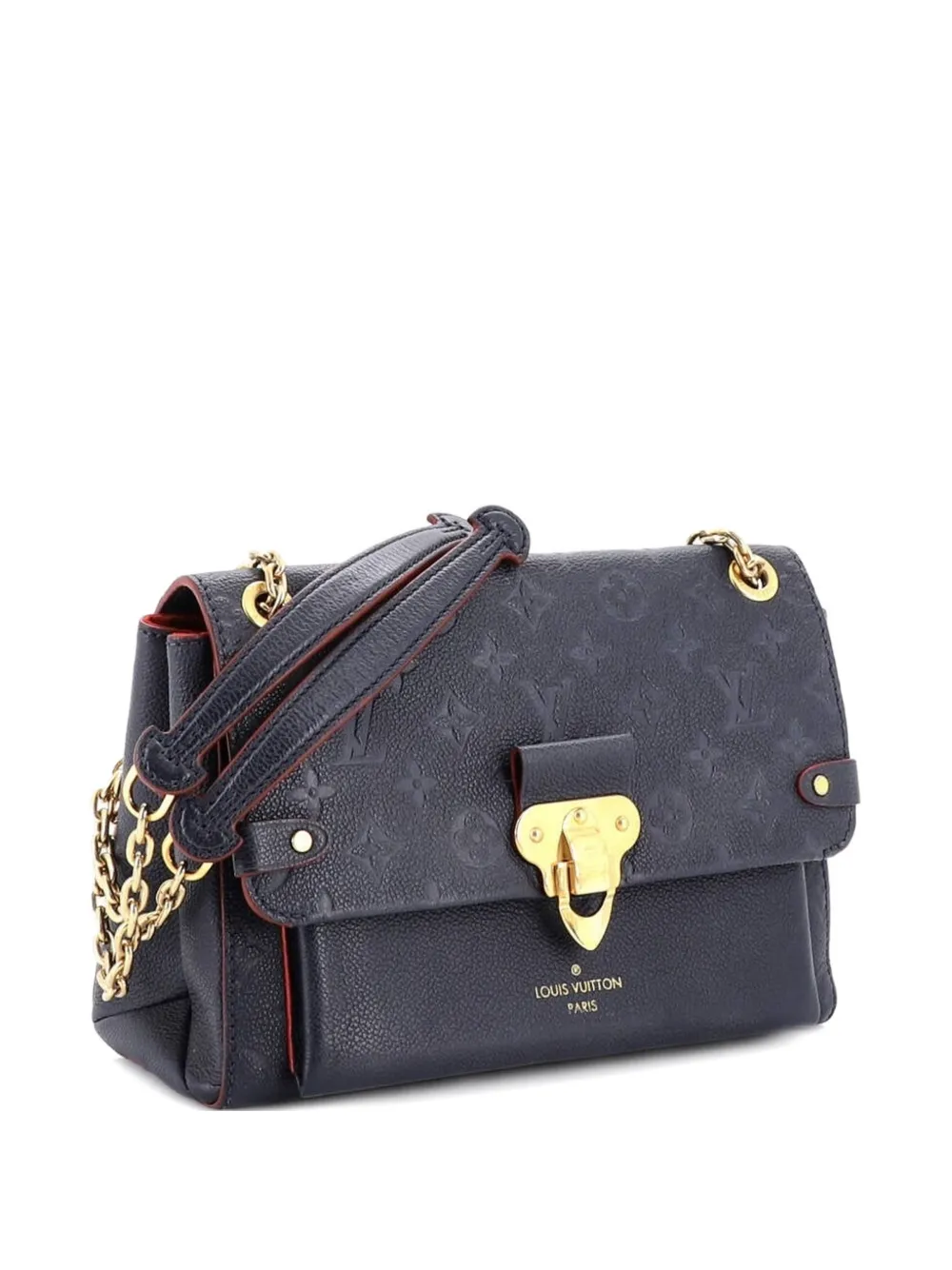 Louis Vuitton Pre-Owned Borsa a mano Vavin PM in pelle Empreinte con monogramma e tracolla - Blu