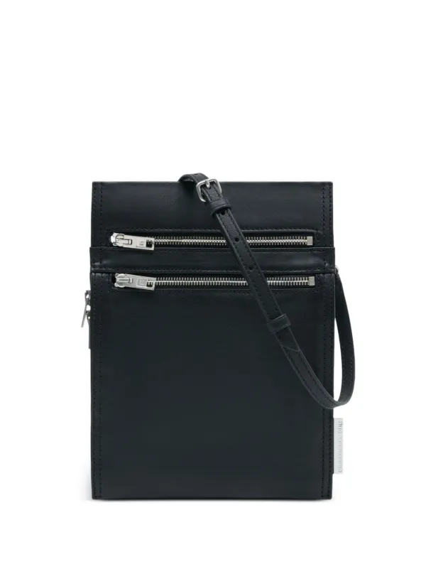 Alexander Wang Axis Crossbody Pouch Bag in Leather in Black