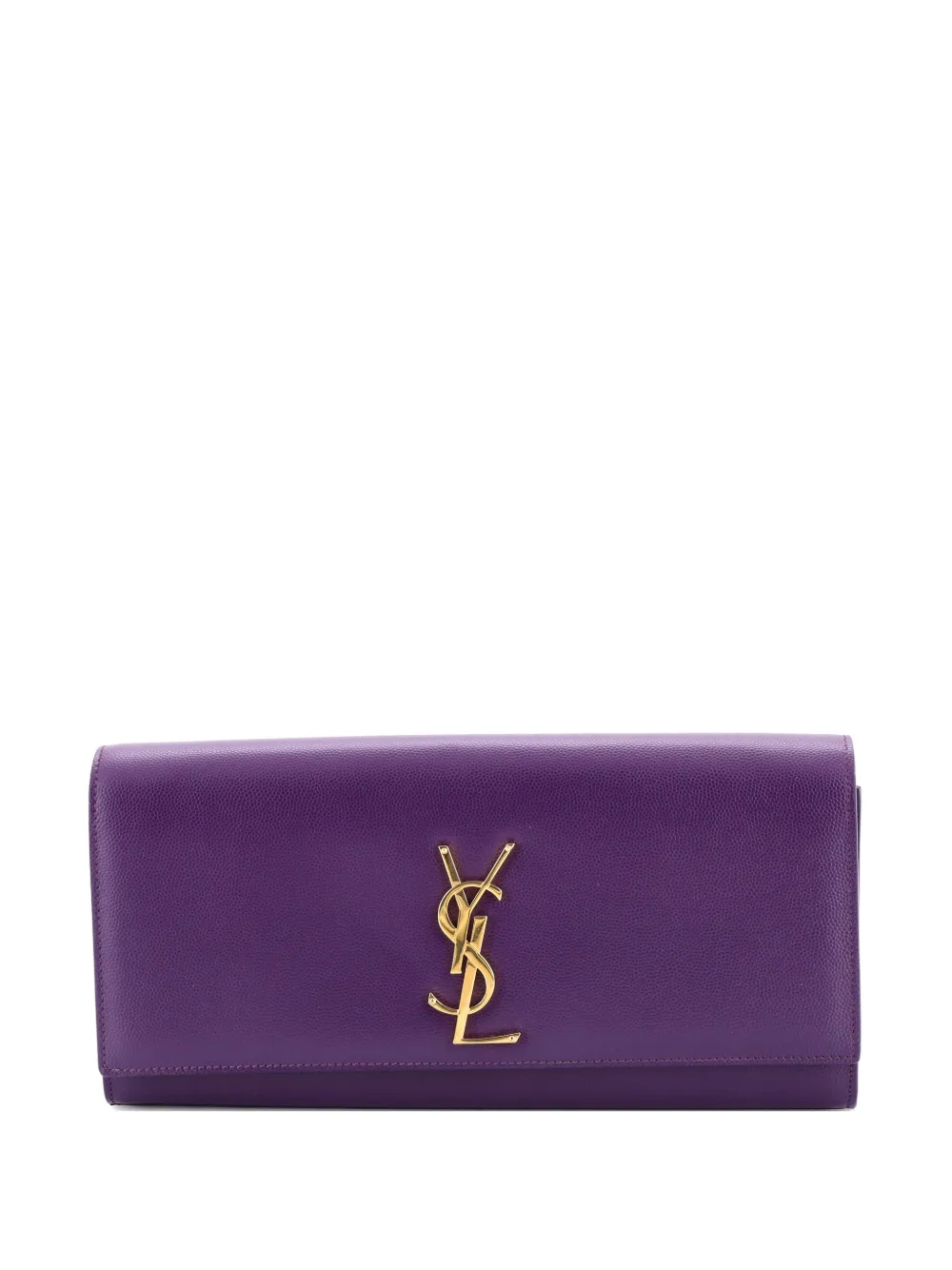 Saint Laurent Pre-Owned Classic Monogram Leather Long clutch bag | Purple | Image 1