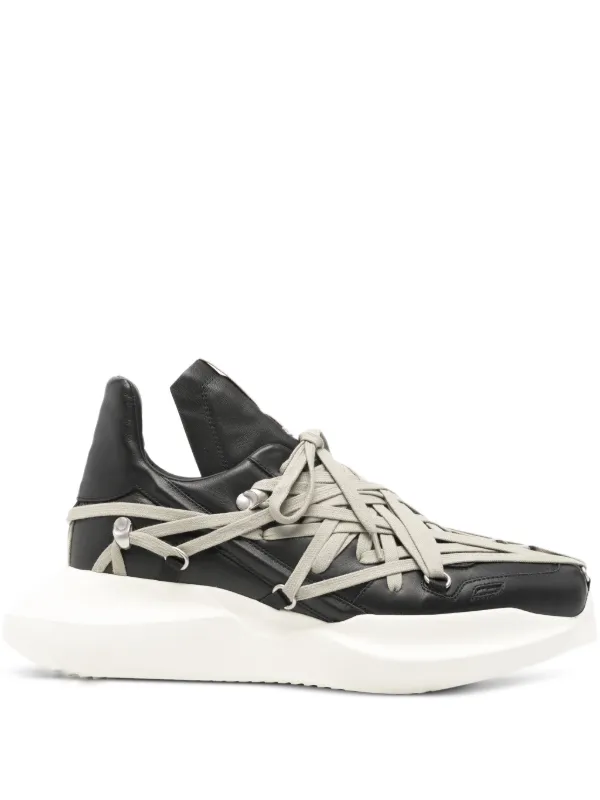 Rick Owens Lace-up Sneakers in Black
