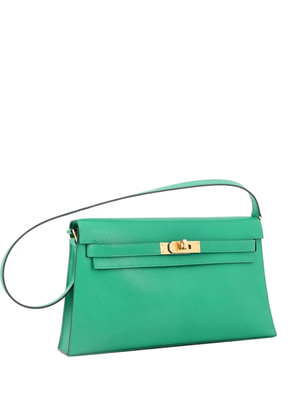 Hermès Pre-Owned Kelly Elan Chevre Chamkila shoulder bag - Green