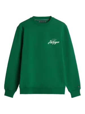 Prada logo-embroidered Turtleneck Sweatshirt | Green | FARFETCH