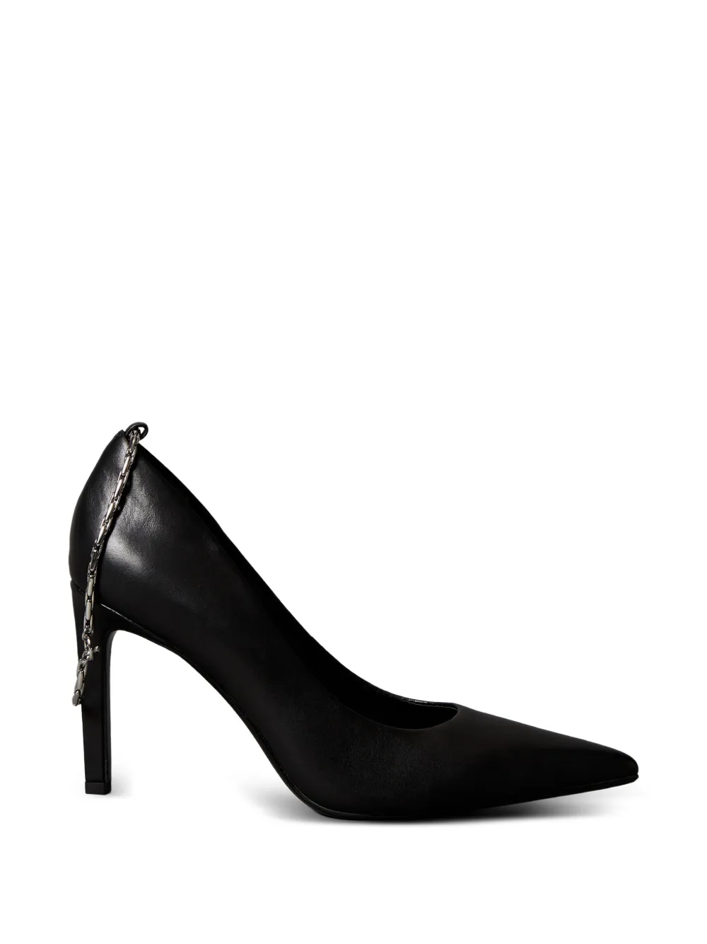 Calvin Klein chain-embellished pointed-toe pumps - Nero