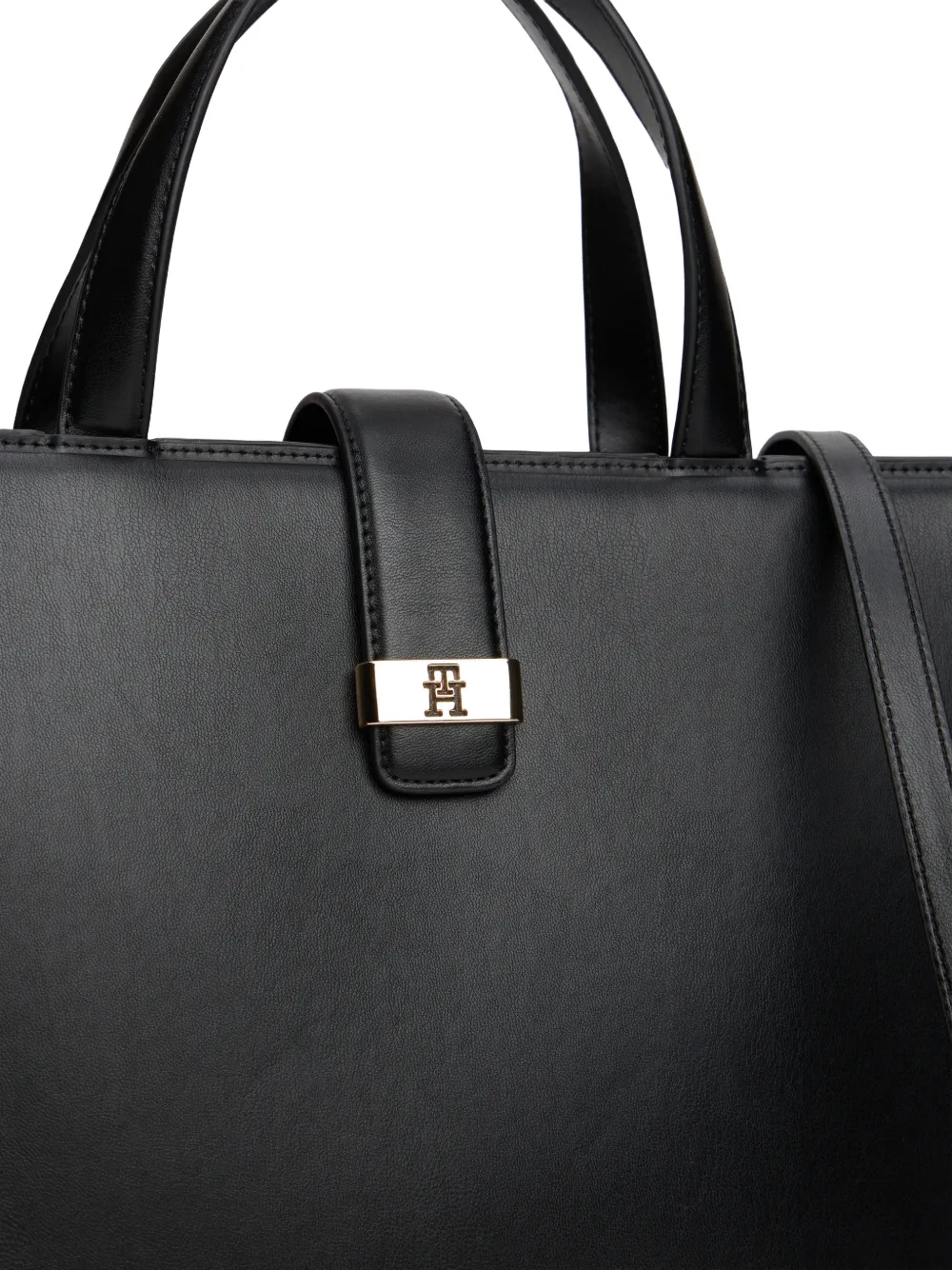  Tommy Hilfiger Logo-plaque Tote Bag - Black 