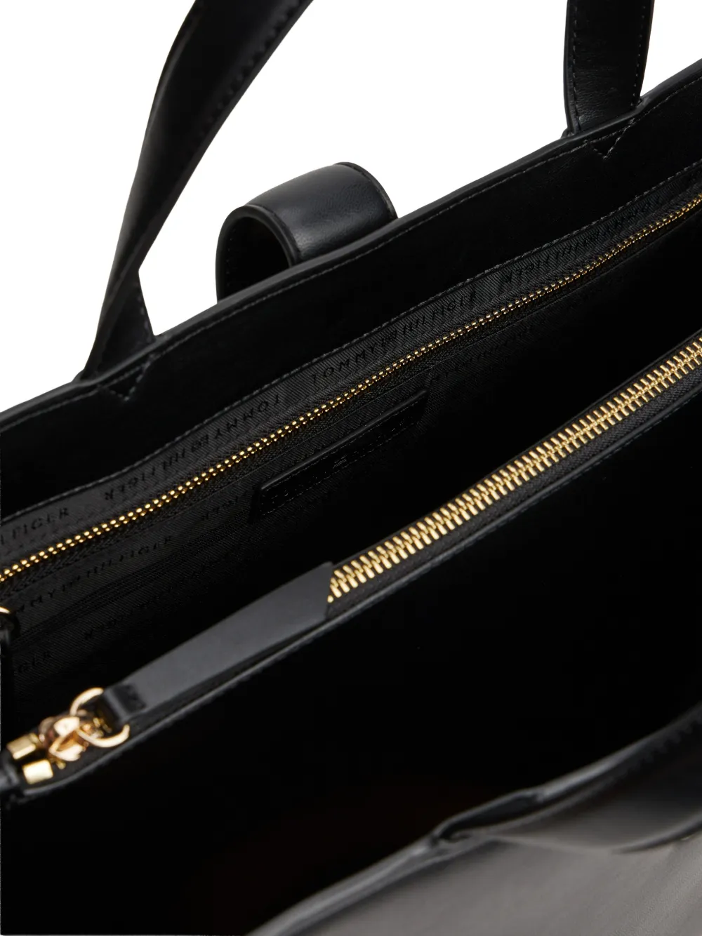 Tommy Hilfiger Heuptas met logoplakkaat Zwart
