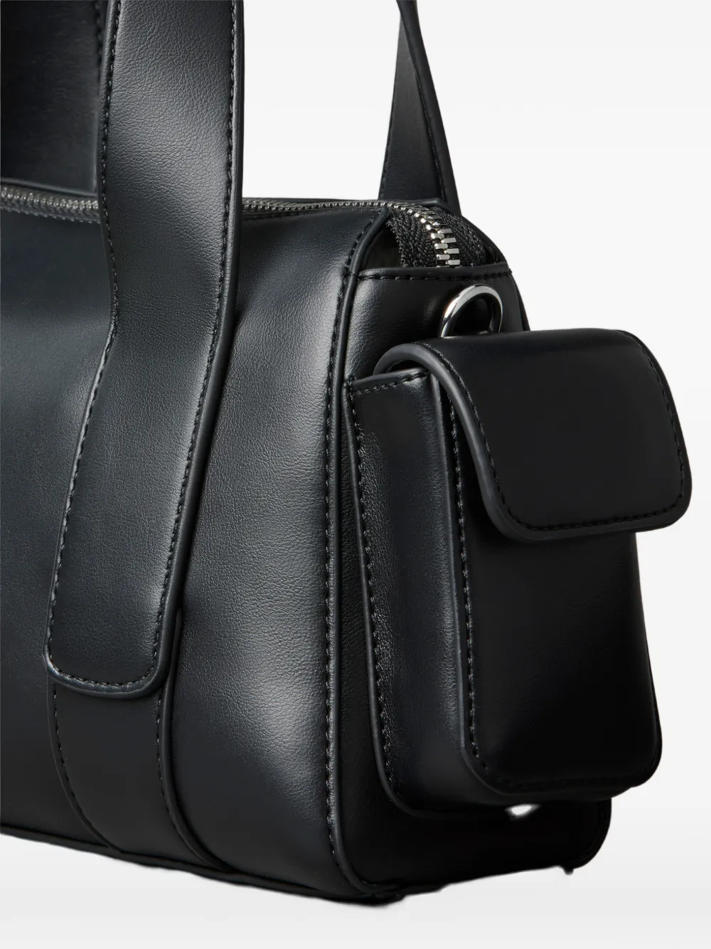 Calvin Klein leather tote bag - Zwart