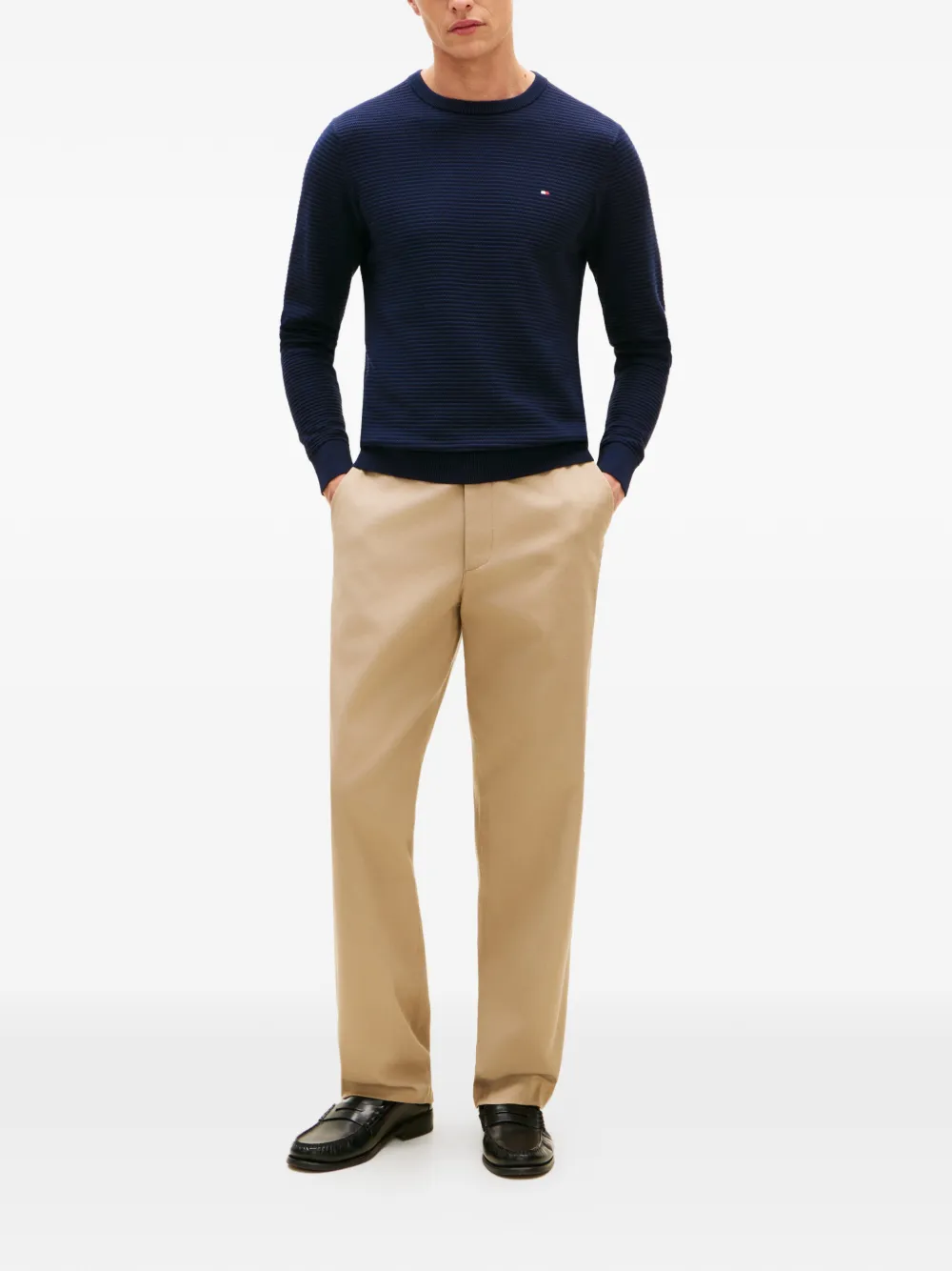 Tommy Hilfiger textured logo sweater | Knitted Sweaters | Image 2