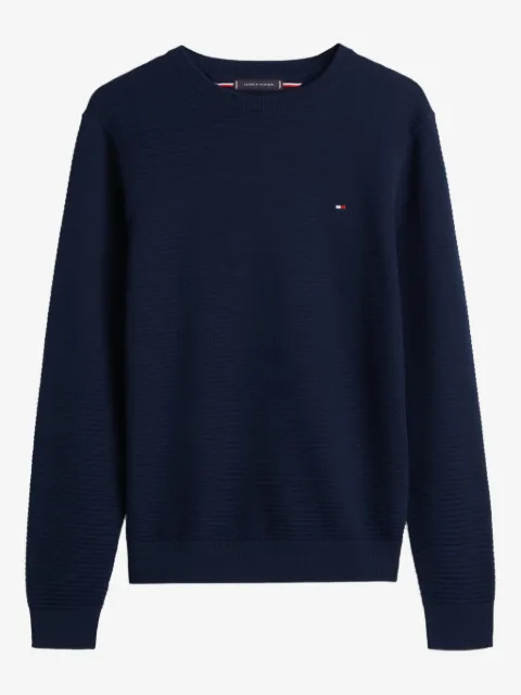 Tommy Hilfiger textured logo sweater