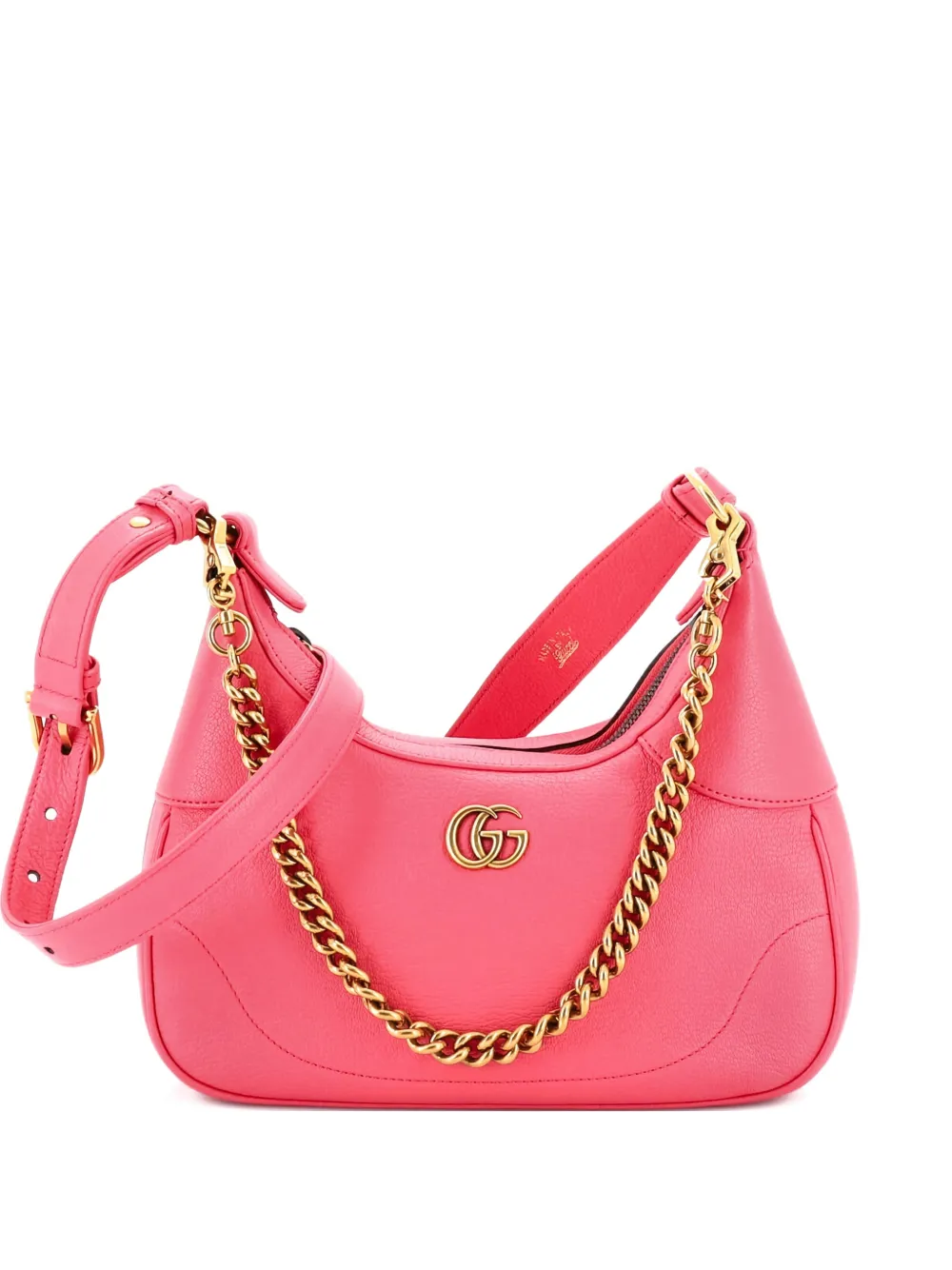 Gucci Pre-Owned Aphrodite Zip Shoulder Bag Leather Small hobo bag - Rosa