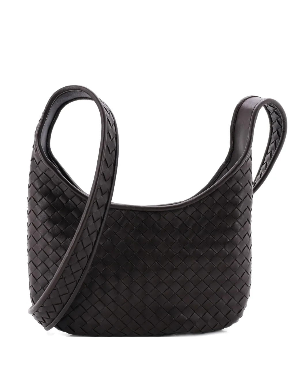 Bottega Veneta Pre-Owned Veneto Intrecciato Nappa Small crossbody bag - Marrone