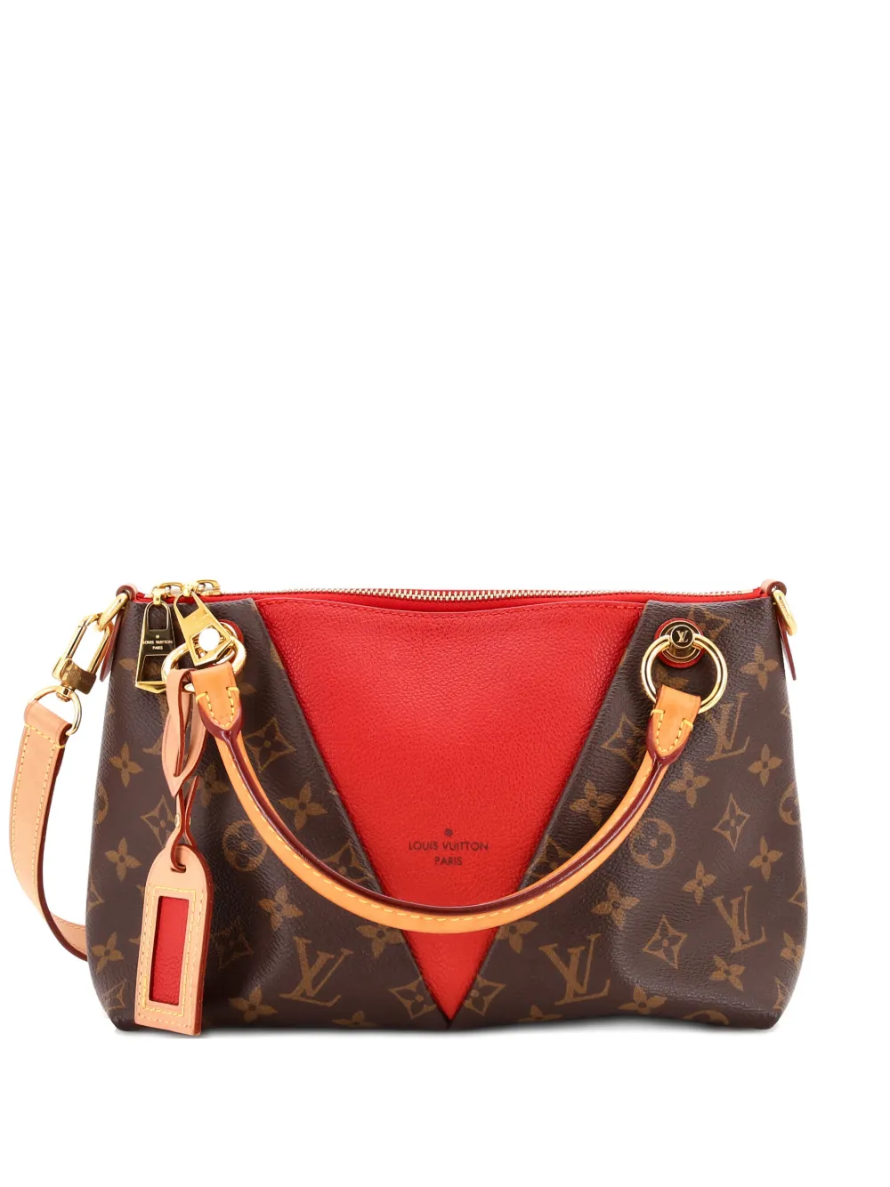 Louis Vuitton Pre-Owned V Monogram Canvas and Leather BB tote bag - Marrone