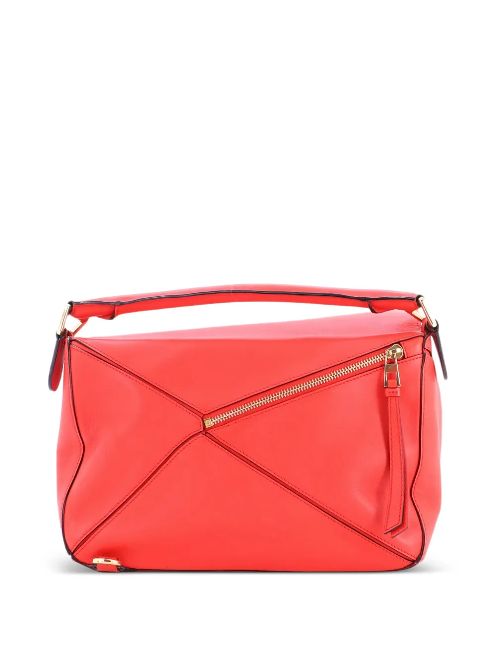  Loewe Pre-owned Puzzle Bag Leather Medium Shoulder Bag - Red 