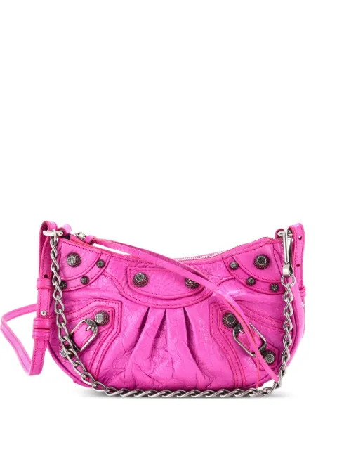 Balenciaga Pre-Owned Le Cagole Giant Studs Shoulder Bag Leather Mini crossbody bag