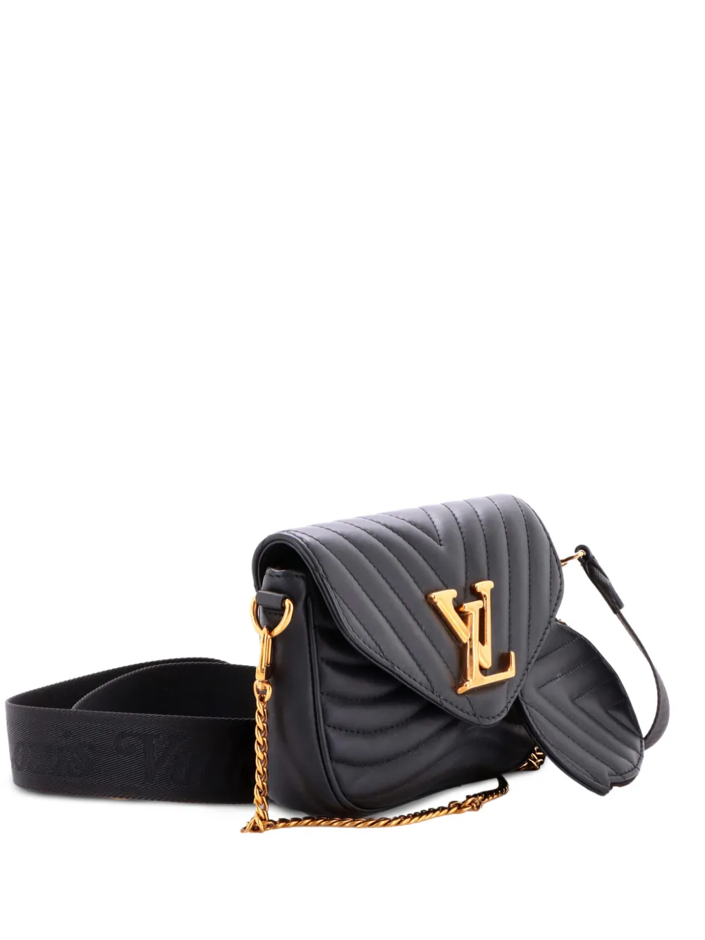 Louis Vuitton Pre-Owned New Wave Multi Pochette Quilted Leather crossbody bag - Nero