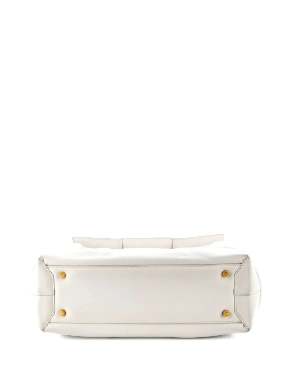 Bottega Veneta Pre-owned Borsa Tote Arco Grande In Pelle Con Design Maxi Intrecciato Imbottito - Toni Neutri 