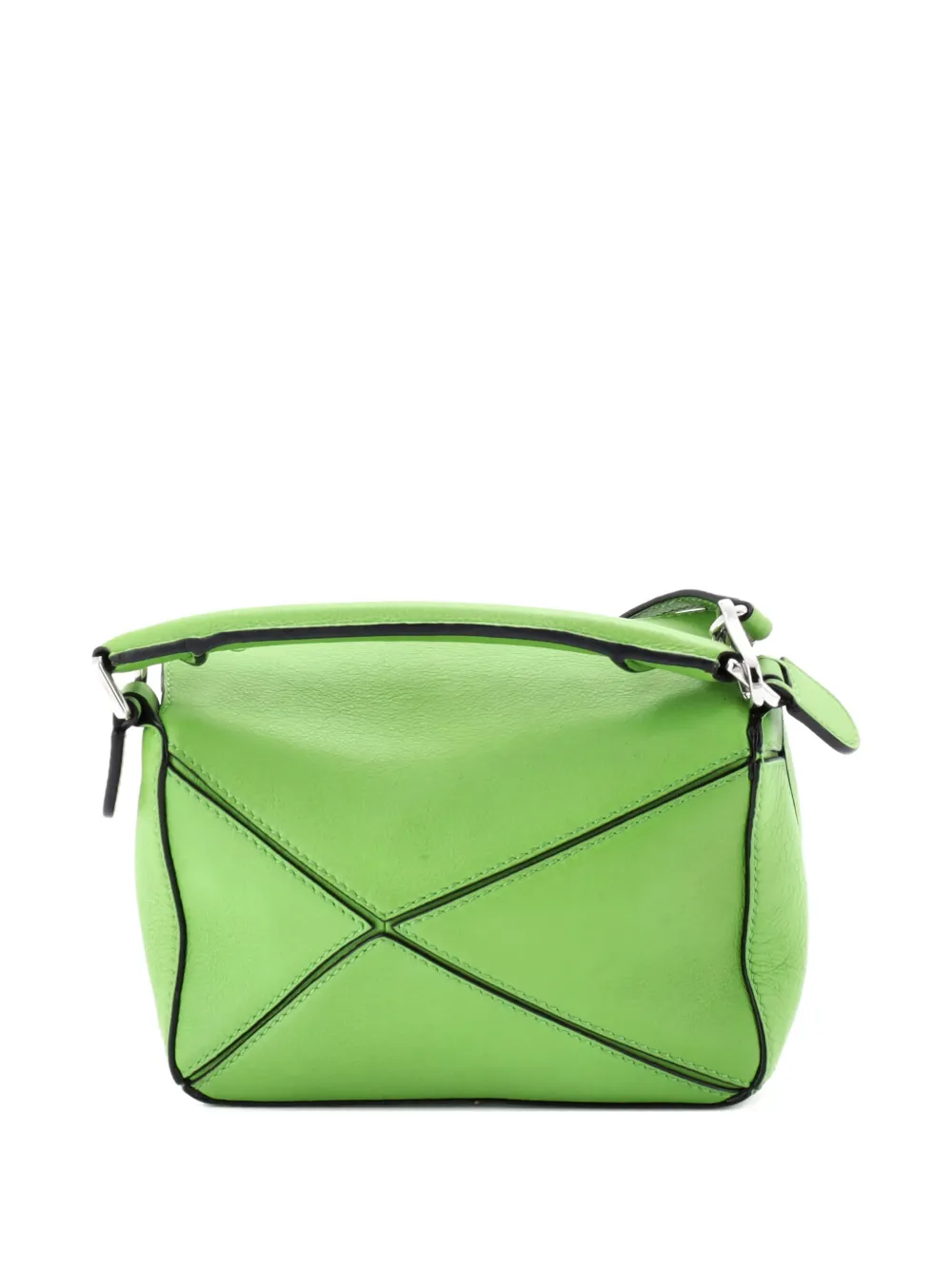  Loewe Pre-owned Puzzle Bag Leather Mini Crossbody Bag - Green 