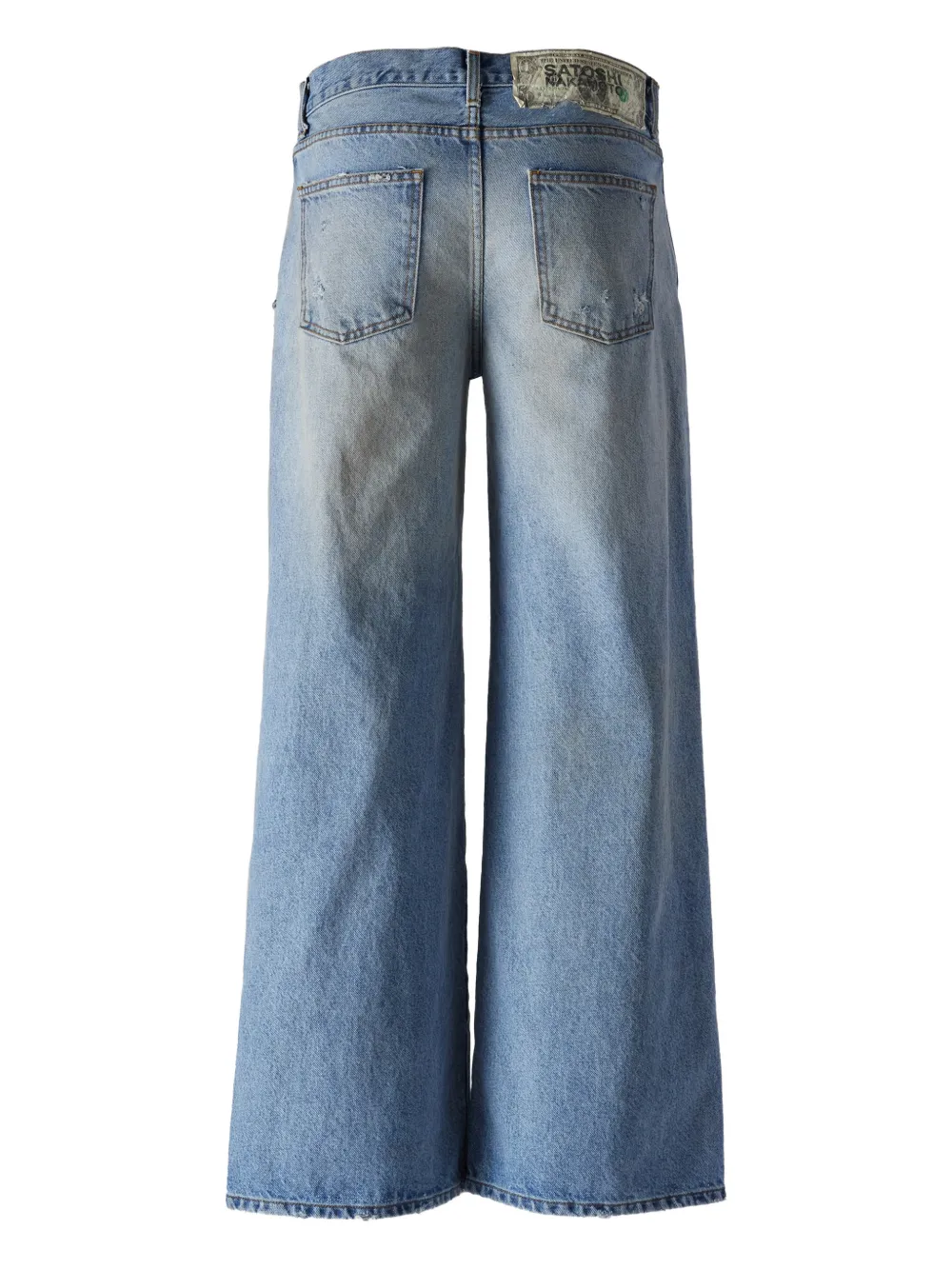 SATOSHI NAKAMOTO five-pockets jeans - Blauw