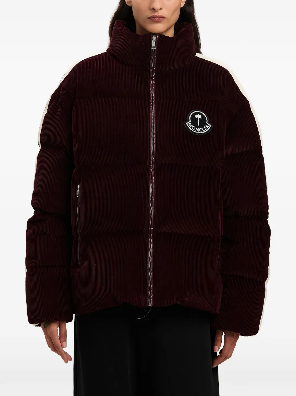  Palm Angels X Moncler Abrolhos Puffer Jacket - Red 