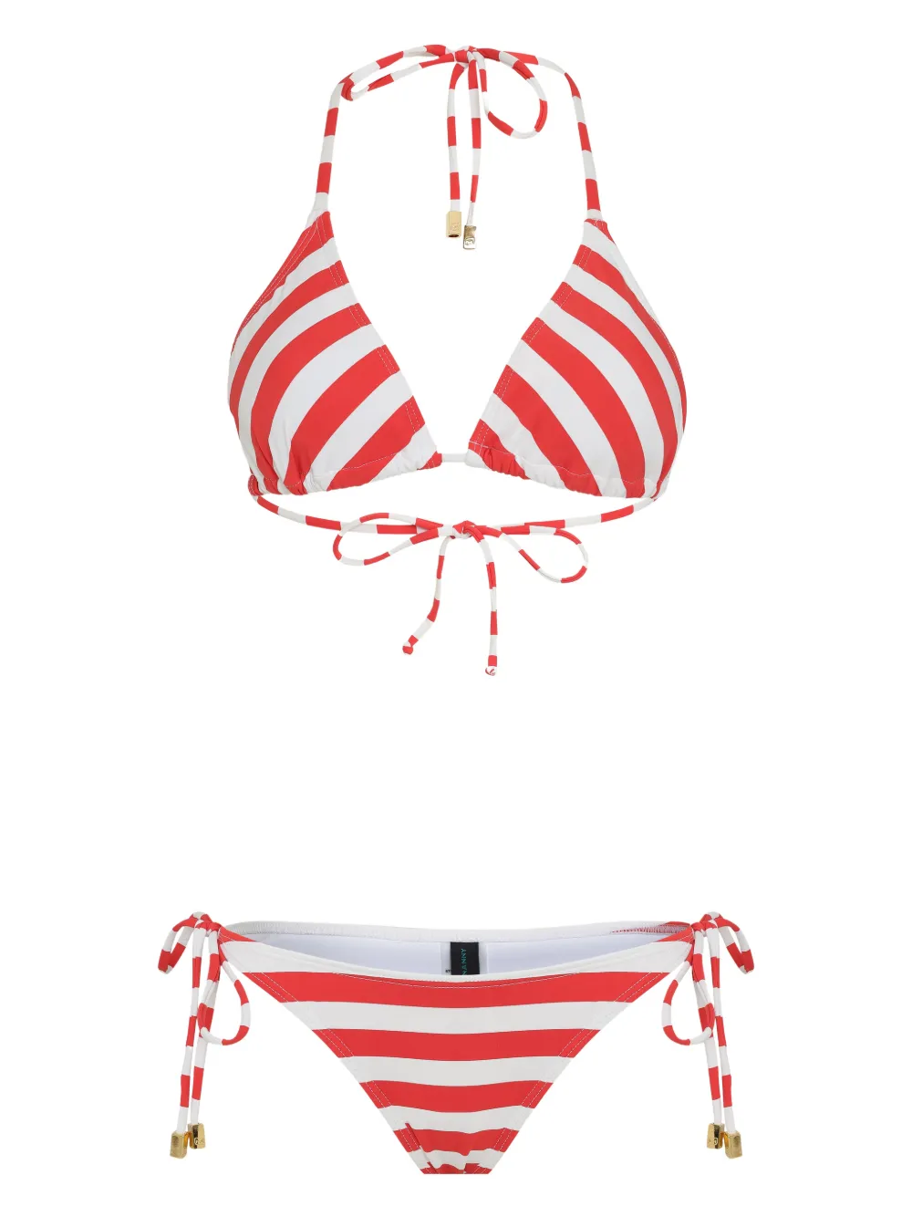 Lygia & Nanny Bikini Maya a righe - Rosso