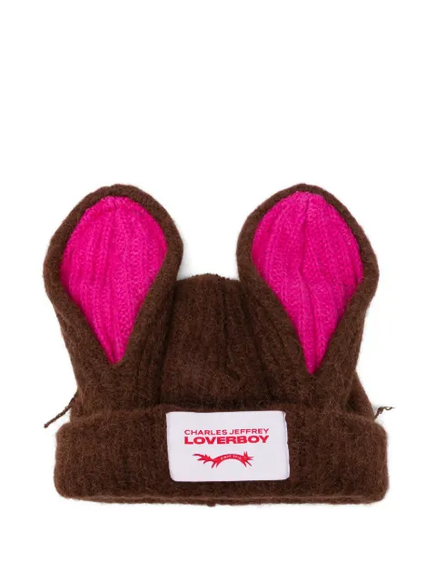 Charles Jeffrey Loverboy Artisanal rabbit beanie