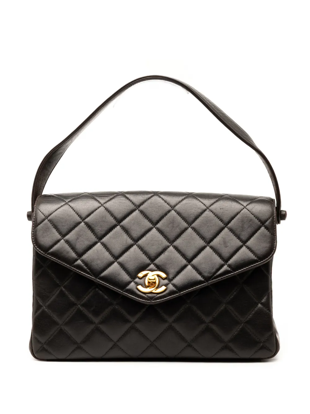 CHANEL Pre-Owned 1996-1997 CC Quilted Lambskin handbag | Black | Image 1