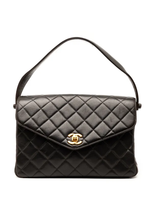 ショッピングオーダー CHANEL ココマーク ラムスキン ハンドバッグ A