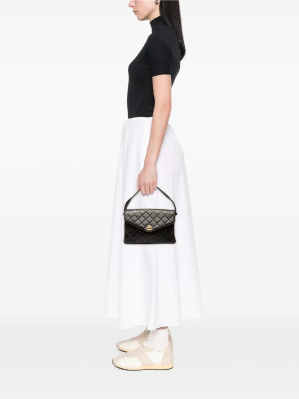 ショッピングオーダー CHANEL ココマーク ラムスキン ハンドバッグ A