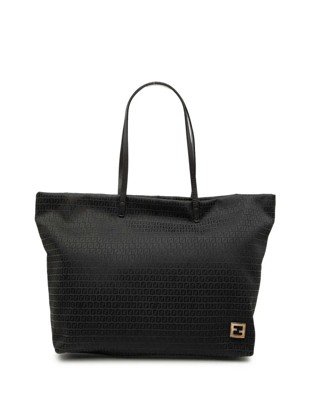 Fendi Pre-Owned sac cabas en toile à motif Micro Zucchino (2000-2010) | noir | Image 1