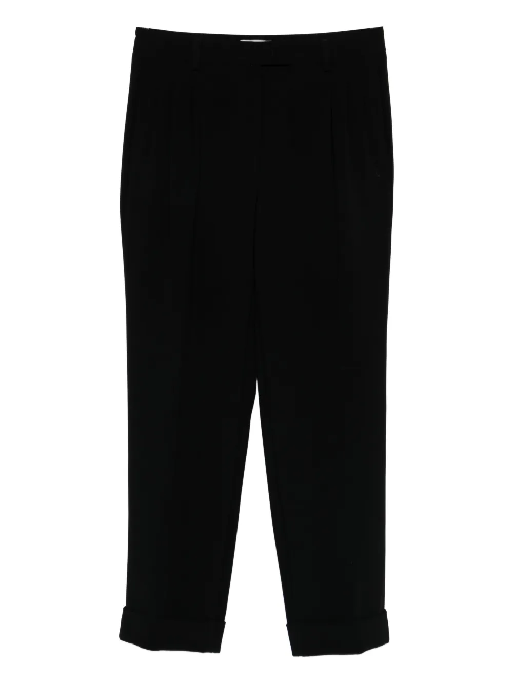 Alberto Biani pleated cuffed trousers - Nero
