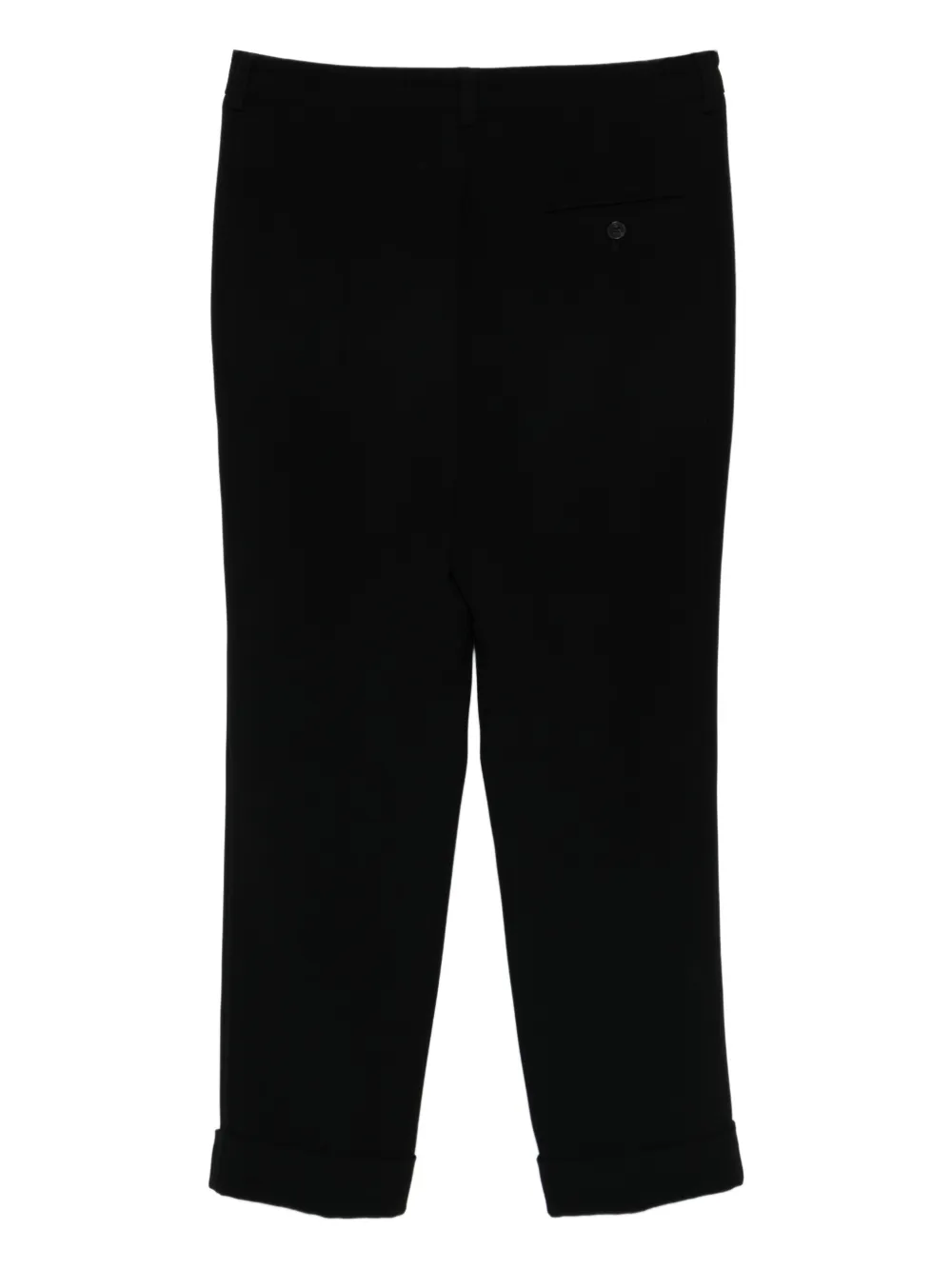 Alberto Biani pleated cuffed trousers - Zwart