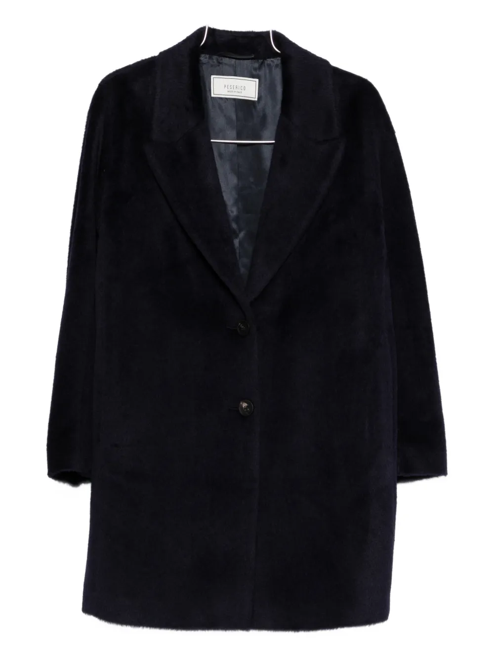Peserico button single-breasted coat - Blu